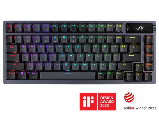 ASUS ROG AZOTH/NXSM/PBT Gaming Keyboard, OLED Display, NX Storm Switch, 75 Keys, Tri-mode Connect...