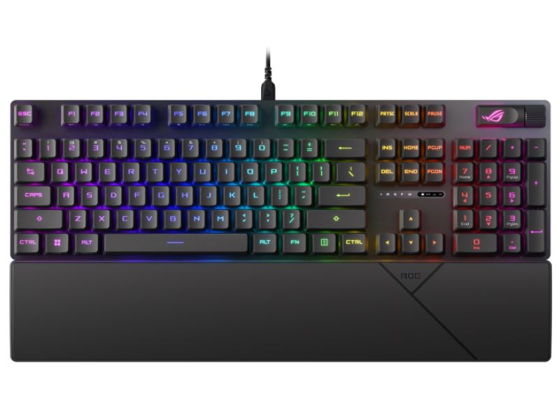 ASUS ROG STRIX SCOPE II RX Blue Switch Optical Gaming Keyboard,IP57 Waterproof Protection, Stream...