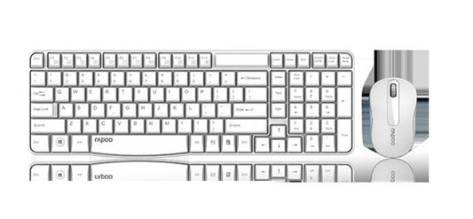 RAPOO X1800S 2.4GHz Wireless Optical Keyboard Mouse Combo Black - 1000DPI Nano - Keyboards