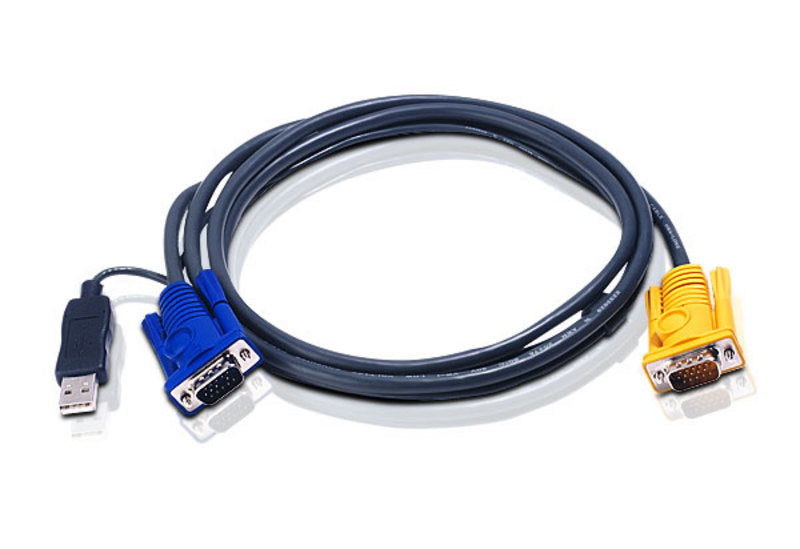 Aten KVM Cable 1.8m with 3 in 1 SPHD to VGA USB - KVM Switch Video
