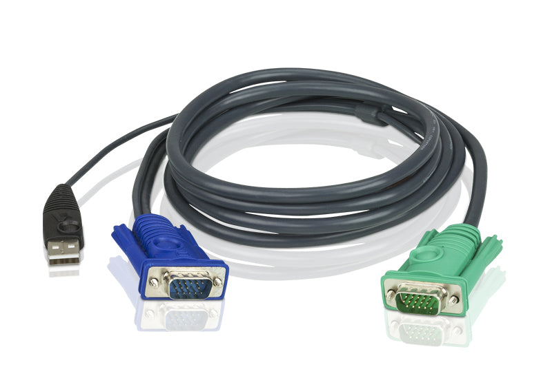 Aten KVM Cable 3m with VGA USB to 3in1 SPHD - KVM Switch Video
