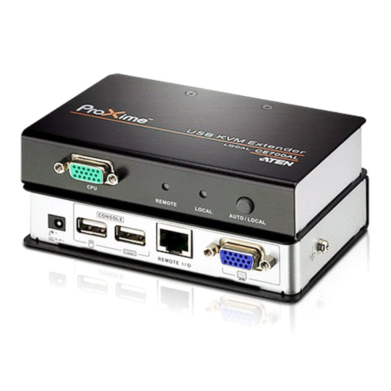 Aten KVM Extender Kit VGA/USB Cat 5 Extender w/ Local Access, 1920x1200@60Hz 30m, 1600x1200@60Hz...