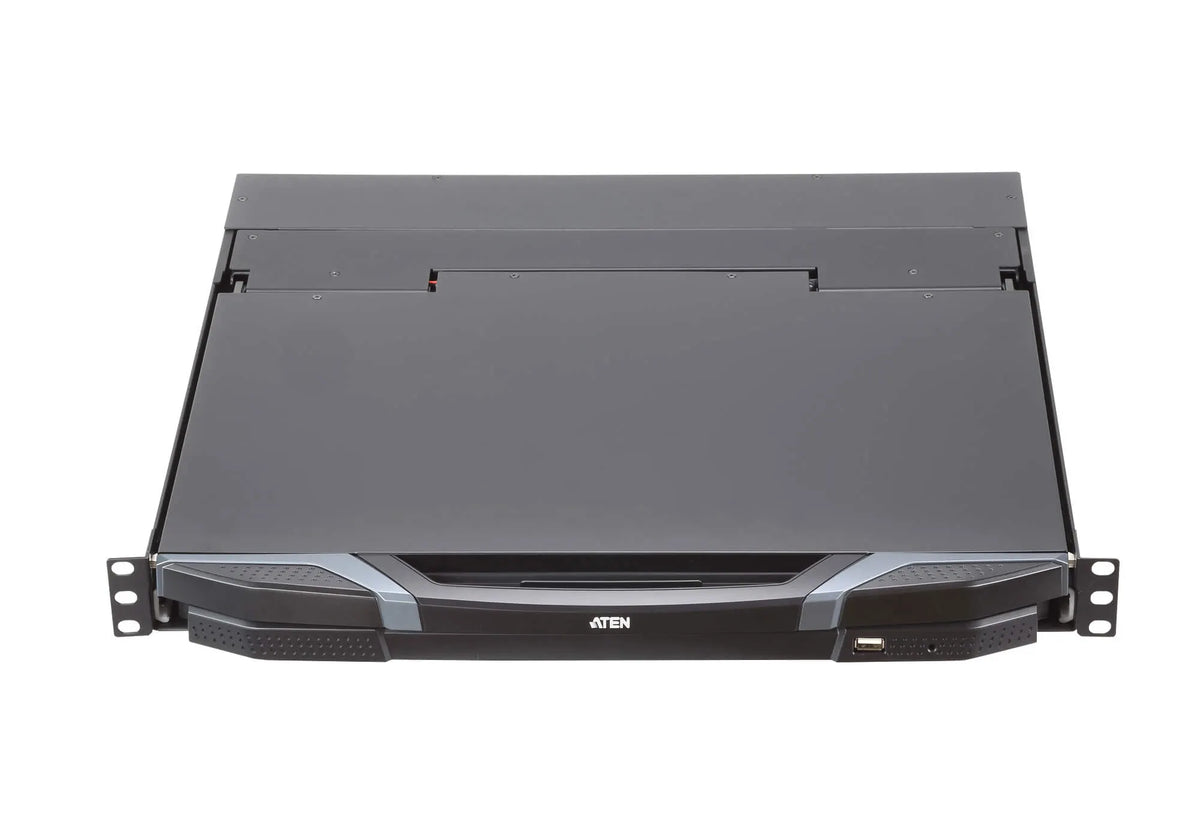Aten Rackmount Dual Rail LCD Console VGA,HDMI,DVI USB w/ 18.5' LCD Display, 1x Custom KVM Cable... - Image 4