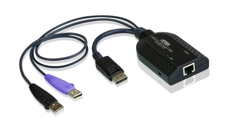 Aten KVM Cable Adapter with RJ45 to DisplayPort USB to suit KH, KL, KM and KN series - KVM Switc...