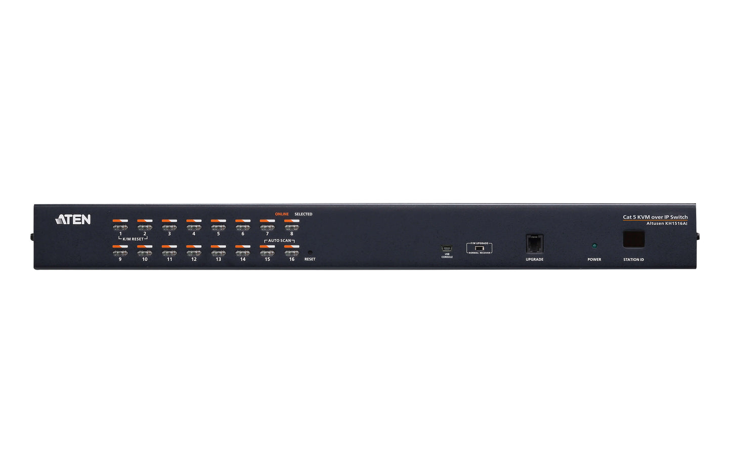 Aten 16-Port Cat 5 KVM over IP Switch with Daisy-Chain Port - KVM Switch Video
