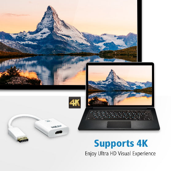Aten 4K DisplayPort to HDMI Active Adapter, Supports VGA, SVGA, XGA, SXGA, UXGA, 1080p resoluti... - Image 3