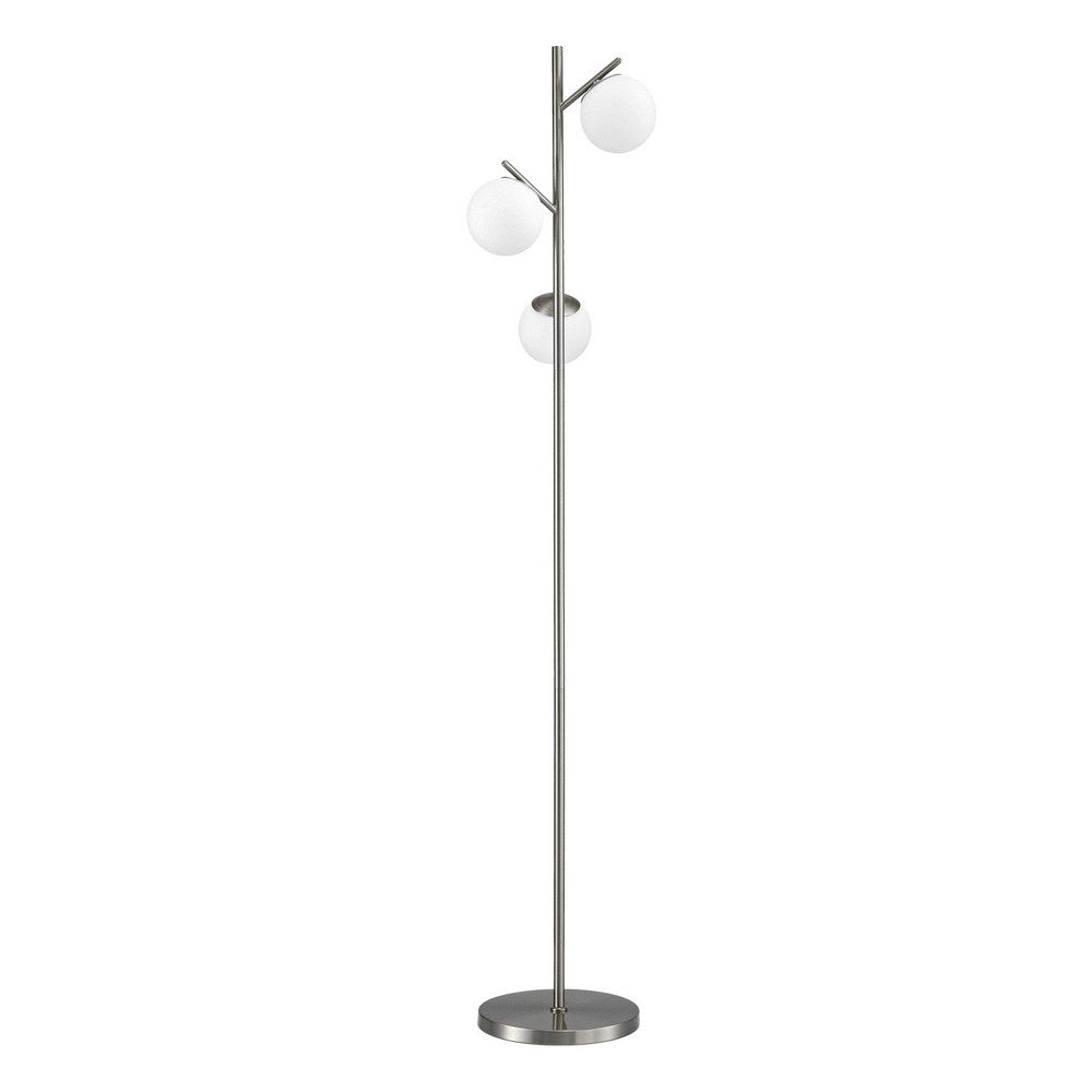 Artiss 3-Light Tree Floor Lamp 165cm Tall Standing Light with Sphere Glass Shades for Modern Homes - Image 3