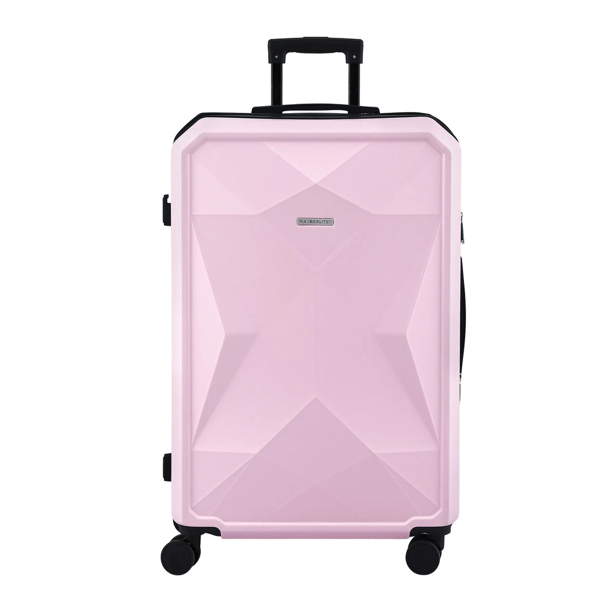 Wanderlite 28" Luggage Suitcase Trolley Travel Lightweight TSA Hardshell Pink - Image 3