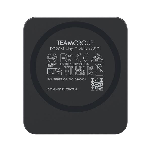 Team Group PD20M Mag Portable SSD Titanium Gray 2TB - Solid State Drives - USB - Image 3