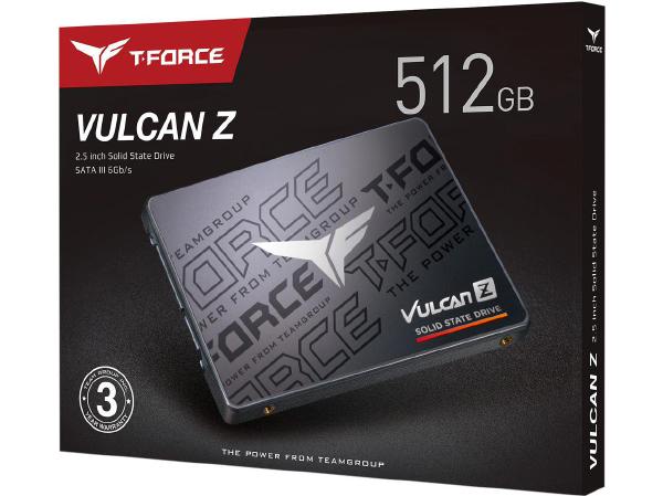 Team Group T-Force VULCAN Z 512GB, 3D NAND TLC, 2.5" SATA 3, R/W(MAX) 540MB/s/470MB/s, 400TBW. 3...