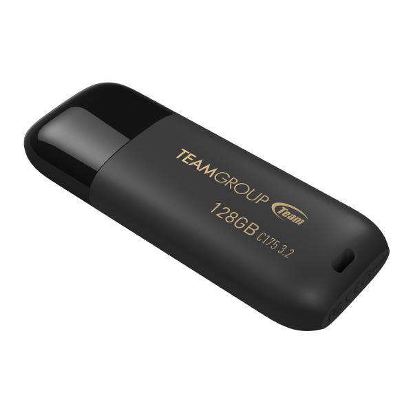 Team Group C175 USB 3.2 G1 Flash Drive 128GB, Read (Max) 100MB/s Black