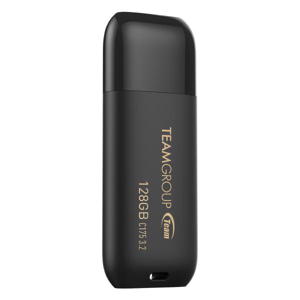 Team Group C175 USB 3.2 G1 Flash Drive 128GB, Read (Max) 100MB/s Black