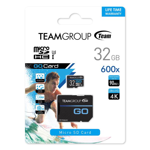 Team Group Go 4K MicroSDXC Memory Card 64GB, R/W (Max) 100MB/s 50MB/s, V30, UHS-I U3 With SD Adap... - Image 4