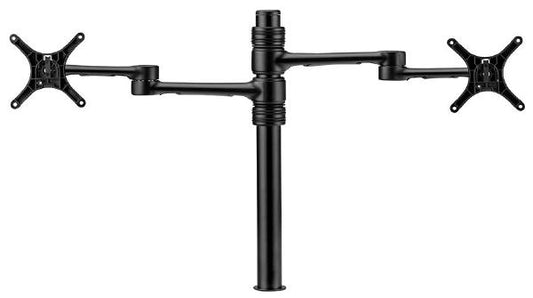 Atdec Dual Monitor Mount Independant Swing Arms on Post. Up to 32", Max load: 8kg (flat), 5.5kg (...