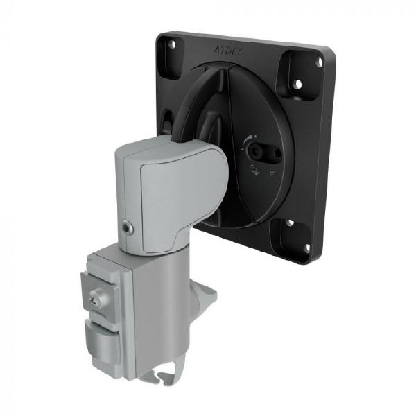Atdec AWM-A13T 130mm Short Swing Monitor Arm, Adjustable Tilt and Pan, Silver