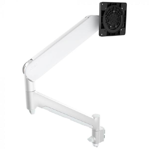 Atdec AWM-ADTC Dynamic Monitor Arm with Clamp / 8kg (17.6lb) Flat and Curved Screen, White - Moni...
