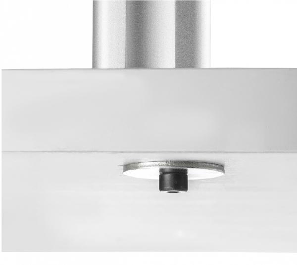 Atdec AWMS-1340 130mm Arm on 400mm Post. 12kg Flat Screens, 10kg Curved Screens, Bolt-Through Desk Fixing, Black