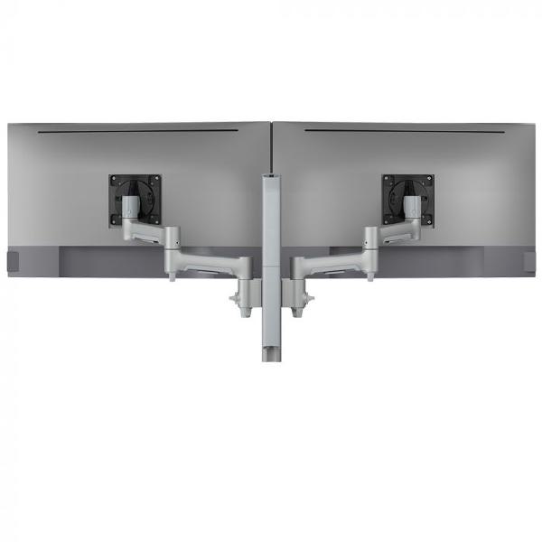 Atdec AWMS-2-4640 Dual Monitor Swing Arms on 400mm Post. Max Load: 12kg (flat), 10kg (curved), He... - Image 2