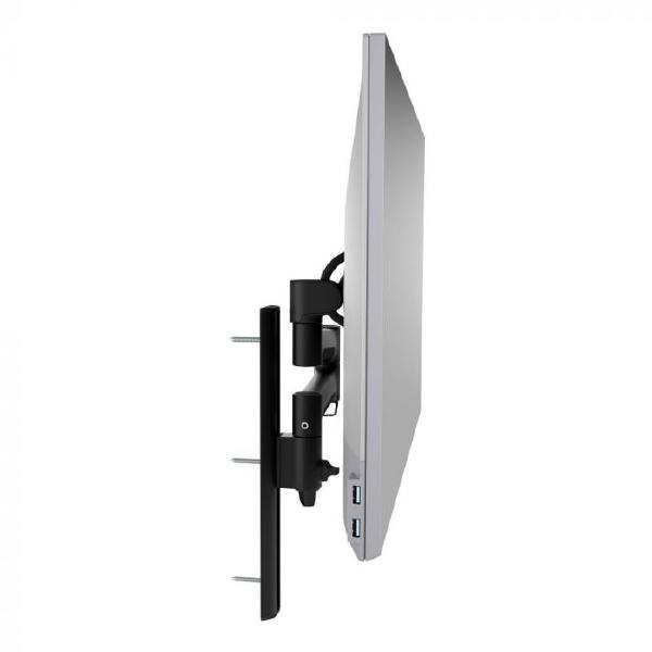 Atdec AWMS-46W35 Single Monitor Arm on Wall Channel. For Displays up 12kg Flat, 10kg Curved. Blac... - Image 2