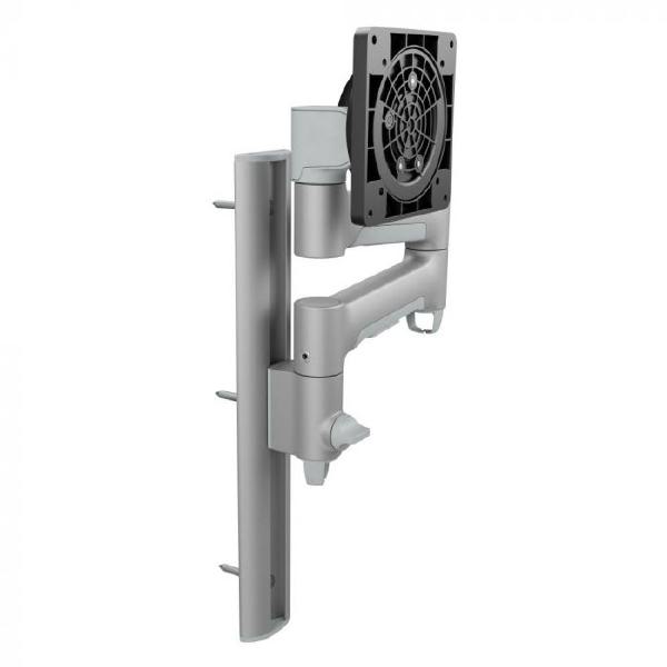 Atdec AWMS-46W35 Single Monitor Arm on Wall Channel. For Displays up 12kg Flat, 10kg Curved. Silver