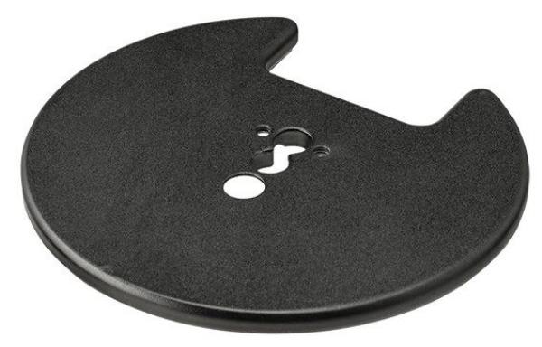 Atdec AWMS-6-13717 Hex Monitor Mount on 750mm Post. Max Load: 12kg (Flat) 10kg Curved Per Screen, Grommet Clamp Desk Fixing, Black