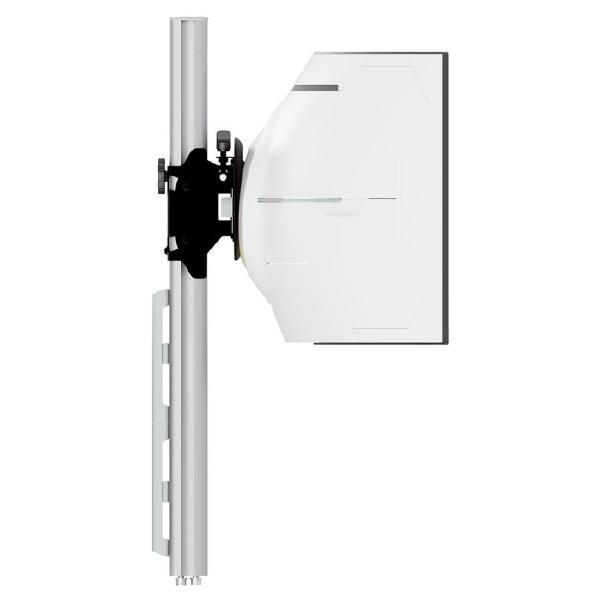 Atdec AWMS-BT75 Super Heavy Duty Mount on Tall Post, Grommet Clamp, Silver