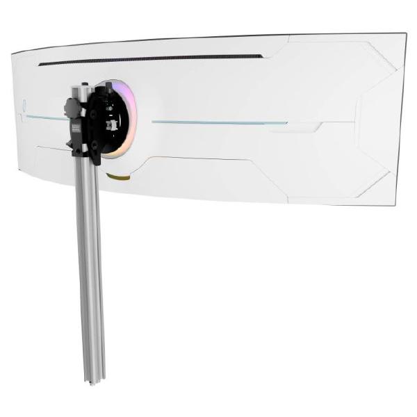 Atdec AWMS-BT75 Super Heavy Duty Mount on Tall Post, Heavy Duty F-Clamp, Silver
