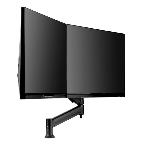 Atdec AWMS-RHXB Tandem Dynamic Dual Monitor Mount. Heavy Duty F-Clamp Desk Fixing. Max Load 2-7kg... - Image 2