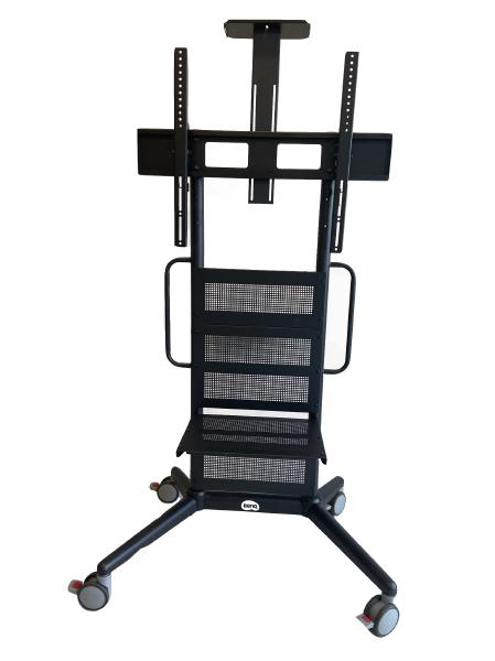 BenQ Pro AV Trolley - Fixed Height Video Conferencing, Digital Signage and IFP Trolley - Support up to 125kg - fit displays 43" - 86"