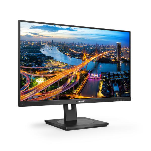Philips 243B1 24" 16:9, FHD 1920x1080 IPS Business Monitor, HDMI, DP, 90W USB-C/PD, Docking, RJ45, USBHub, SPEAKERS, DP Out, 4YR Warranty
