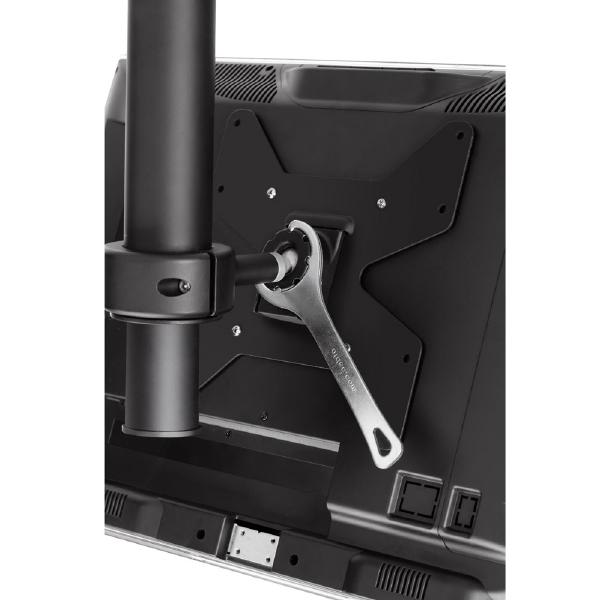 Atdec Telehook 1040 Tilt Ceiling Mount Long up to 1800mm. Max load 25kg. VESA up to 200x200. Black