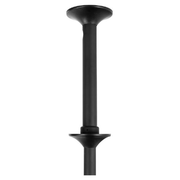 Atdec Telehook 3070 Large Display Ceiling Mount Tilt with Height Adjustable Pole (Long). Max load 65kg. Universal VESA. Black.