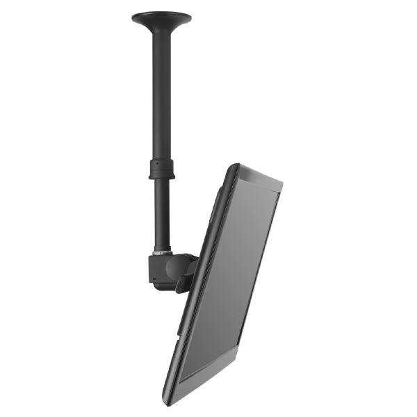 Atdec Telehook 3070 Large Display Ceiling Mount Tilt with Height Adjustable Pole (Short). Max load 65kg. Universal VESA. Black.