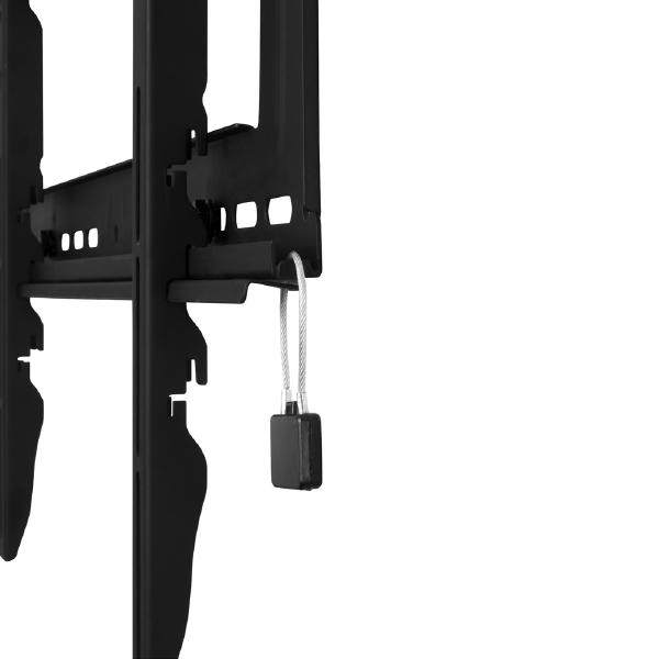 Atdec Telehook 40100 Fixed Mount for Large Displays. Max load 150kg. VESA up to 800x600. Black Finish.
