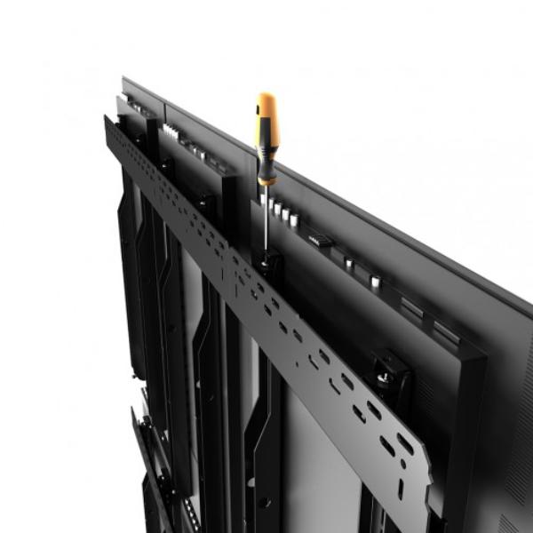 Atdec Telehook Wall Universal Video Wall Vertical Rail Set. - Portrait Only