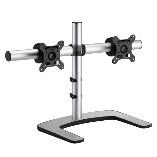 Atdec Visidec Focus Display Accessory Arm Dual Displays, Horizontal Mount 24" - 32" Polished Silver