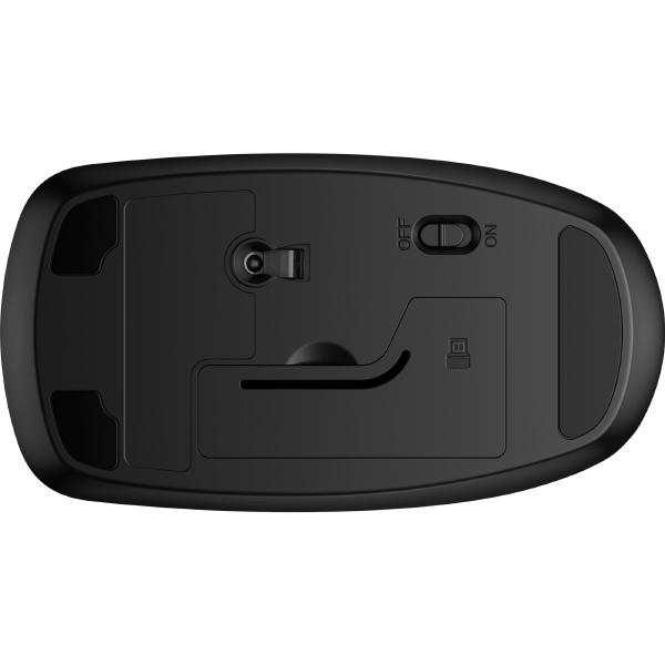 HP 235 Slim USB Wireless Optical Mouse - 2.4GHz 1600DPI 3 Buttons Red Optical Tracking Comfortable Sleek Durable USB Dongle 18 mths battery life