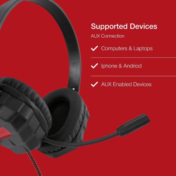 Shintaro Rugged Kids Headsets with Boom Mic, Twistable Headband, and Single Combo 3.5mm Jack - Compatible with Smartphones, Tablets, and PC