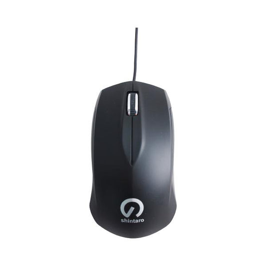 Shintaro 3 Button Optical Mouse with USB 2.0 & PS/2 Adapter - Ergonomic Design for Precision on A...