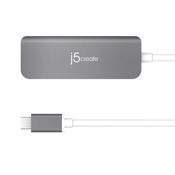 J5create JCD371 USB-C to HDMI & USB 3.1 2-Port with Power Delivery (USB-C to HDMI, 2x USB-A 3.1,... - Image 2