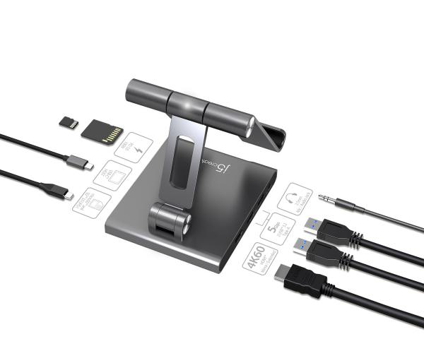 J5create JTS224 Multi-Angle Stand Docking Station for iPad, Samsung Tablet, Surface Pro 8 (USB-C... - Image 5