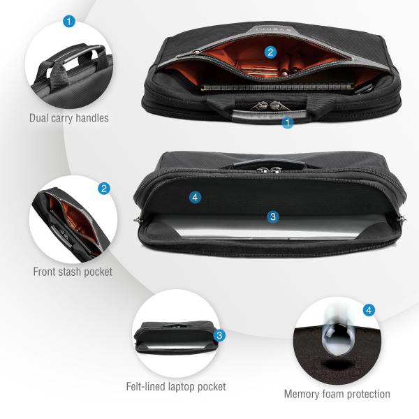 Everki Business 414 Laptop Bag Briefcase up to 14.1-Inch