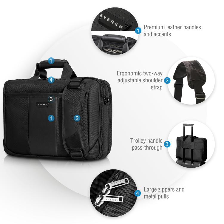 Everki Versa Premium Travel Friendly Laptop Bag Briefcase up to 17.3-Inch - Commercial Bags, Case... - Image 4