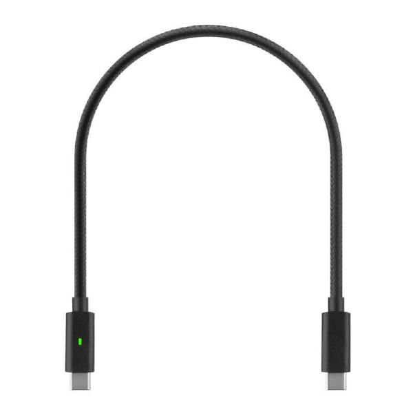 Shintaro 30cm 240W USB-C to USB-C Braided Cables with E-Marker Chip & Dual Light Indicator (16 Pa...