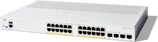 Cisco Catalyst 1300, 24-Port Managed Switch with 24 Gigabit Ethernet PoE+ with 195W Power Budget...