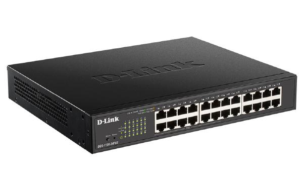 D-Link 24-Port Gigabit Smart Managed PoE Switch with 12 Mbps and 12 PoE Ports