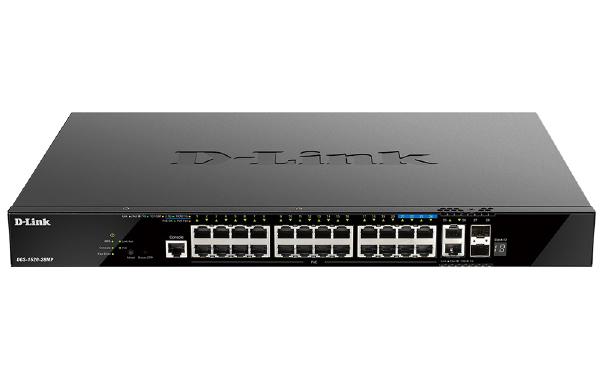 D-Link DGS-1520, 28-Port Stackable Smart Managed Switch with 20 Base-T PoE, 4 (2.5G) Base-T PoE, 2 (10G) Base-T and 2 (10G) SFP+ Ports