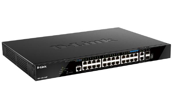 D-Link DGS-1520, 28-Port Stackable Smart Managed Switch with 20 Base-T PoE, 4 (2.5G) Base-T PoE, 2 (10G) Base-T and 2 (10G) SFP+ Ports