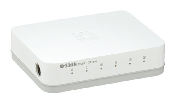D-Link 5-Port Gigabit Unmanaged Desktop Switch with 5 Gigabit RJ45 Ports