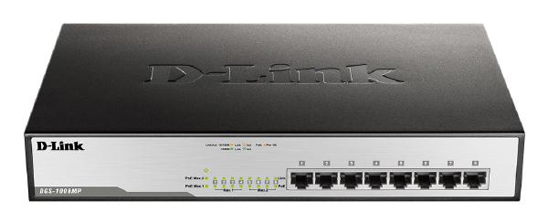 D-Link 8-Port Gigabit Unmanaged Desktop PoE Switch with 8 PoE RJ45 Ports